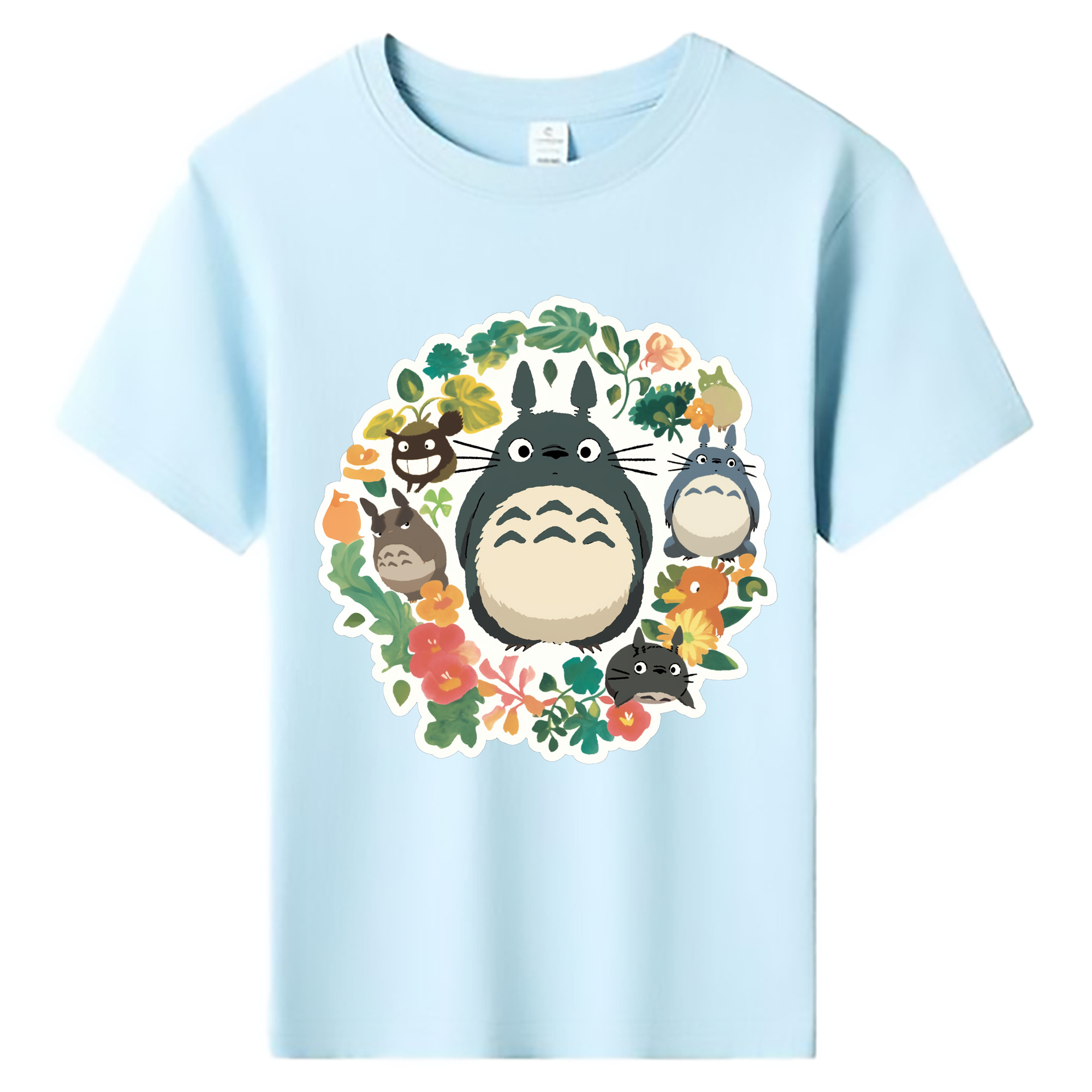 （画像用） となりのトトロ 草壁メイ 草壁サツキ My Neighbor Totoro Satsuki Kusakabe Mei Kusakabe 綿100％キッズTシャツ（フロントプリント）